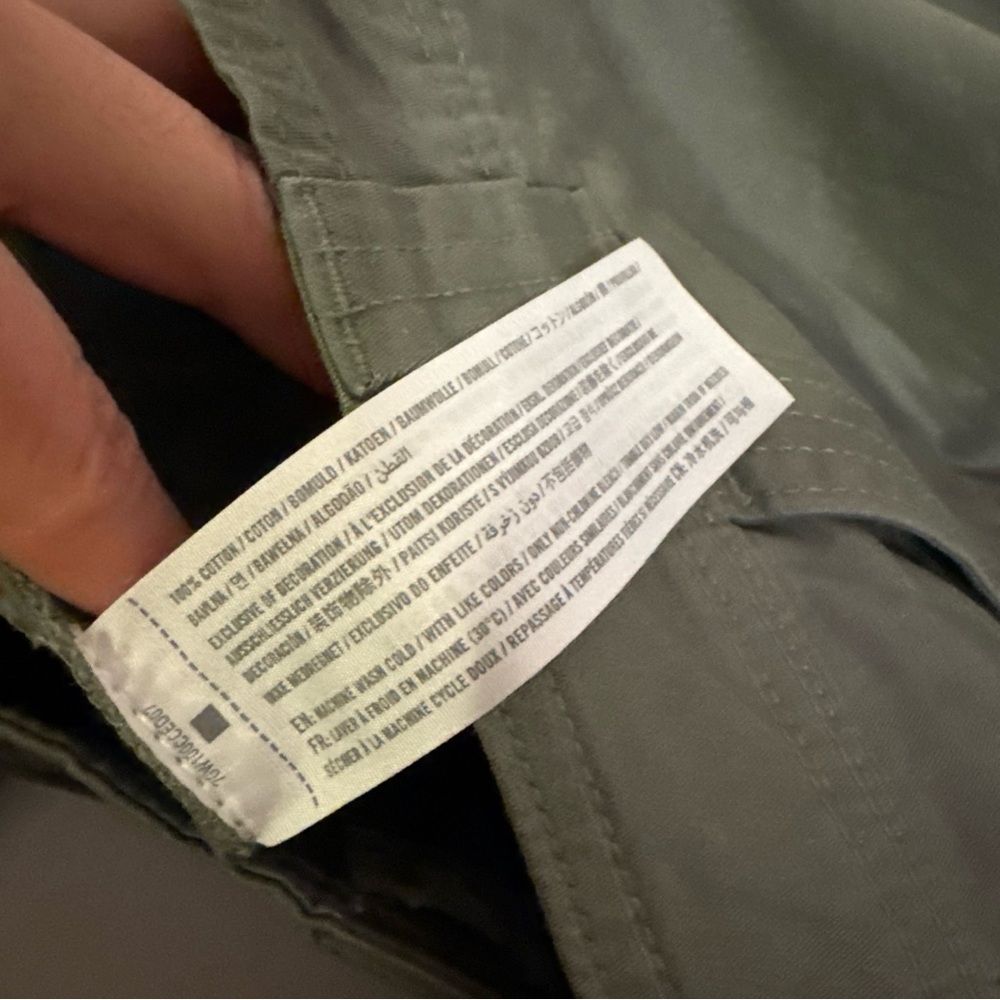 NWOT Abercrombie & Fitch Women’s Relaxed Army Green Cargo Pants 25/0R - Picture 7 of 10